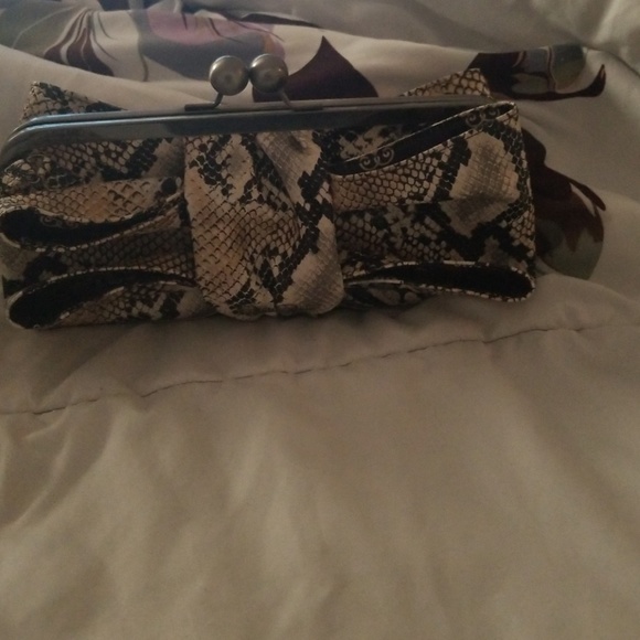 Python leather clutch - Picture 2 of 4